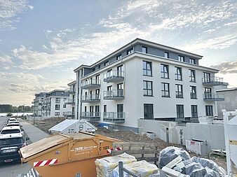 Bild zu Noch zu errichtende 2-Zimmer-Erdgeschosswohnung in Rostock-Gehlsdorf mit offener Küche und Balkon