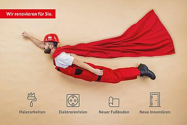 Bild zu Helle 3-Zimmer-Wohnung mit Aufzug in Rostock-Toitenwinkel