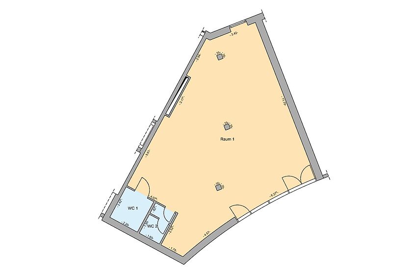 Grundriss zu Einzigartige Lage am Stadthafen! Bürofläche am Wasser in Rostock-Stadtmitte