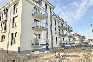 Bild zu Noch zu errichtende 2-Zimmer-Erdgeschosswohnung in Rostock-Gehlsdorf mit offener Küche und Balkon