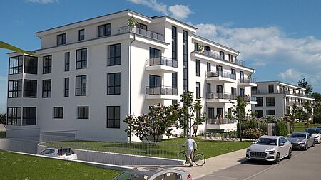 Bild zu Noch zu errichtende 2-Zimmer-Erdgeschosswohnung in Rostock-Gehlsdorf mit offener Küche und Balkon