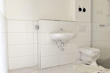 Bild zu Noch zu errichtende 2-Zimmer-Erdgeschosswohnung in Rostock-Gehlsdorf mit offener Küche und Balkon