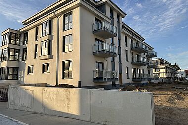 Bild zu Noch zu errichtende 2-Zimmer-Erdgeschosswohnung in Rostock-Gehlsdorf mit offener Küche und Balkon